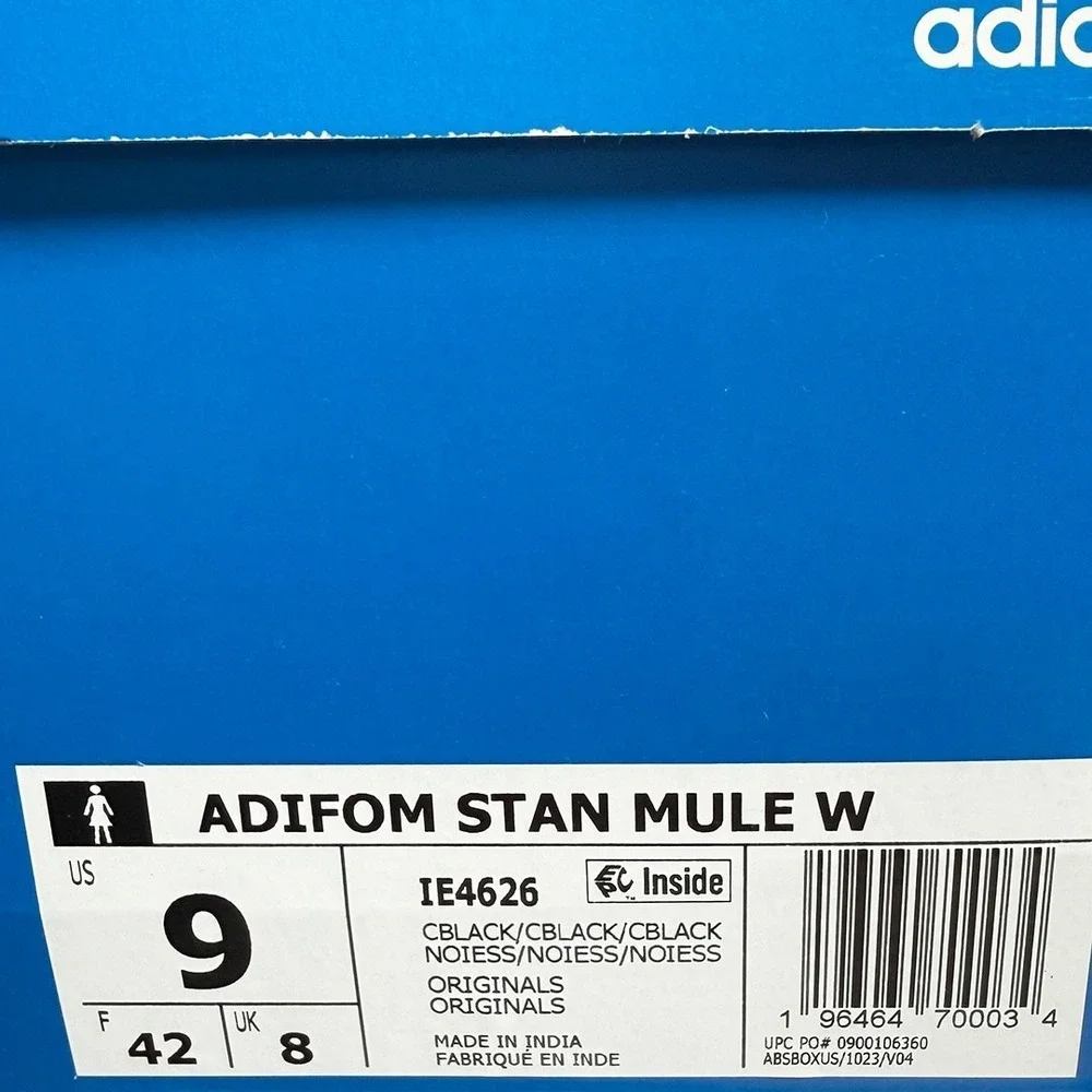 Adidas Adifom Stan Mule / Shoes / Clogs - NEW Womens Size 9 Black  #49263-TOP1 - Picture 5 of 5